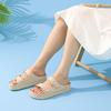 Fashion Crestar Women's Platform Sandals Outdoor Fashion Lightweight Beach Slippers With Arch Support Summer Comfort Slip On Home Slides