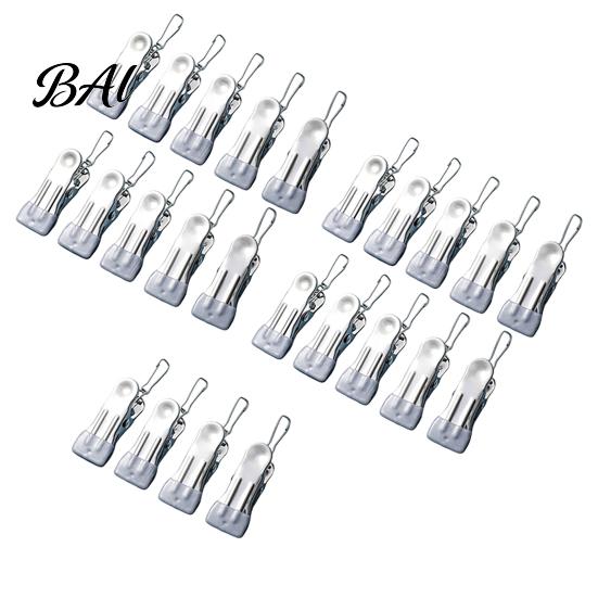 Windproof Clothespins for Breezy Days 24PCS Stainless Steel Clothes Pegs, with Non-Slip Rubber Coating, Heavy Rust Resistant Utility Clips Outdoor