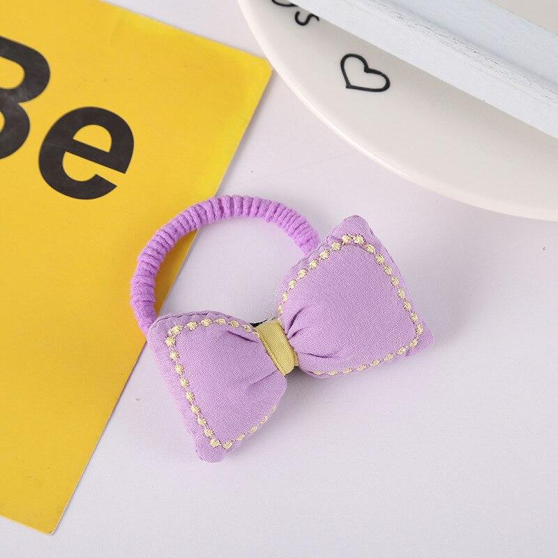 New Kids Elastic Hair Bands Bow Kawaii Sweet Elastic Hair Ring Hair Tie Headwear Girls Kids Hair Accessories