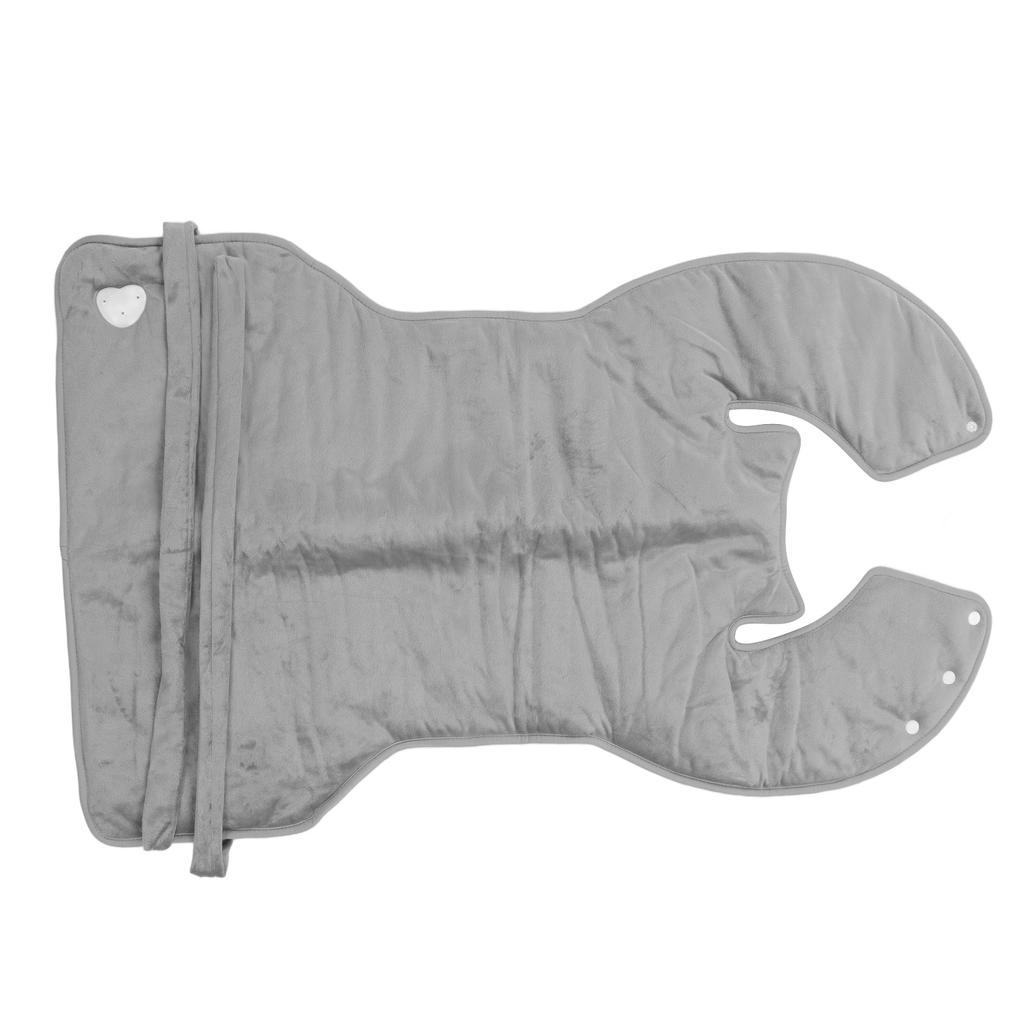 Neck Shoulder Heating Pad Relieve Cervical Joint Pain Electric Heating Shawl for Daily Home Silver