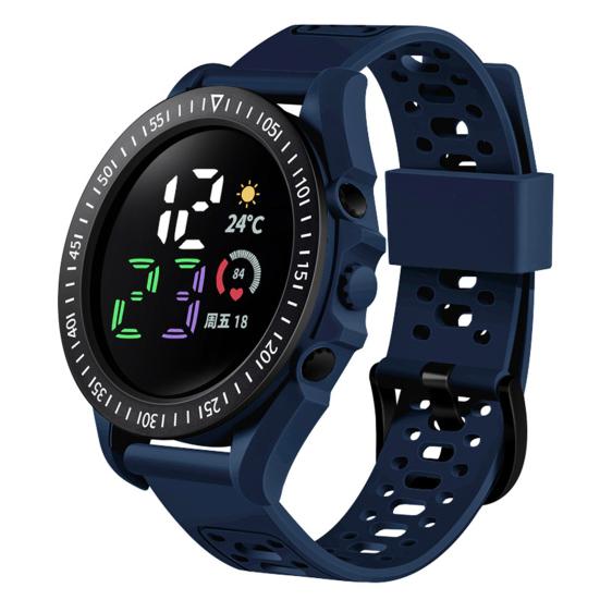 Kids LED Digital Waterproof Comfortable Silicone Sports Watch Band Calendar Week Display Boys