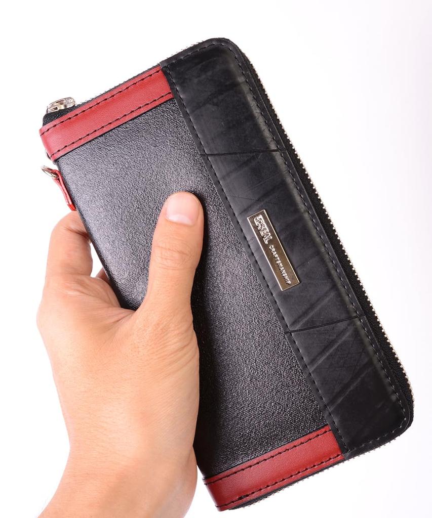 Morino Canvas Collaboration Long Large Brand Forces Popular [SEAL] Wallet, Men's Wallet, Waterproof, Capacity, Name, Self-Defense Canvas, MS-021RD