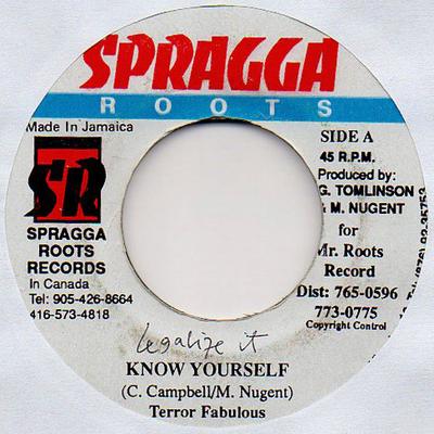 7-дюймовая пластинка TERROR FABULOUS / LUKIE D - Know Yourself / Memories NONE Spragga Roots 2000 Ямайка Регги, Ска и Даб Б/У