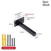 2Pcs Wall Shelf  Bracket Supports Partition Support Frame Stainless Steel Heavy Shelf Support Brackets Furniture Hardware