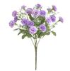 [1 букет] 20 головок гвоздики, имитация гортензии, искусственные цветы, искусственный шелковый цветник, маленькие сиреневые цветы, декор