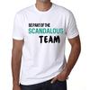 Мужская винтажная футболка Футболка с рисунком Be Part of The Scandalous Team White