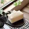 Портативная коробка для салфеток с ротанговым узором, водонепроницаемая кожаная коробка для хранения бумаги, гостиная, спальня, автомобиль, большая вместимость, коробка для салфеток