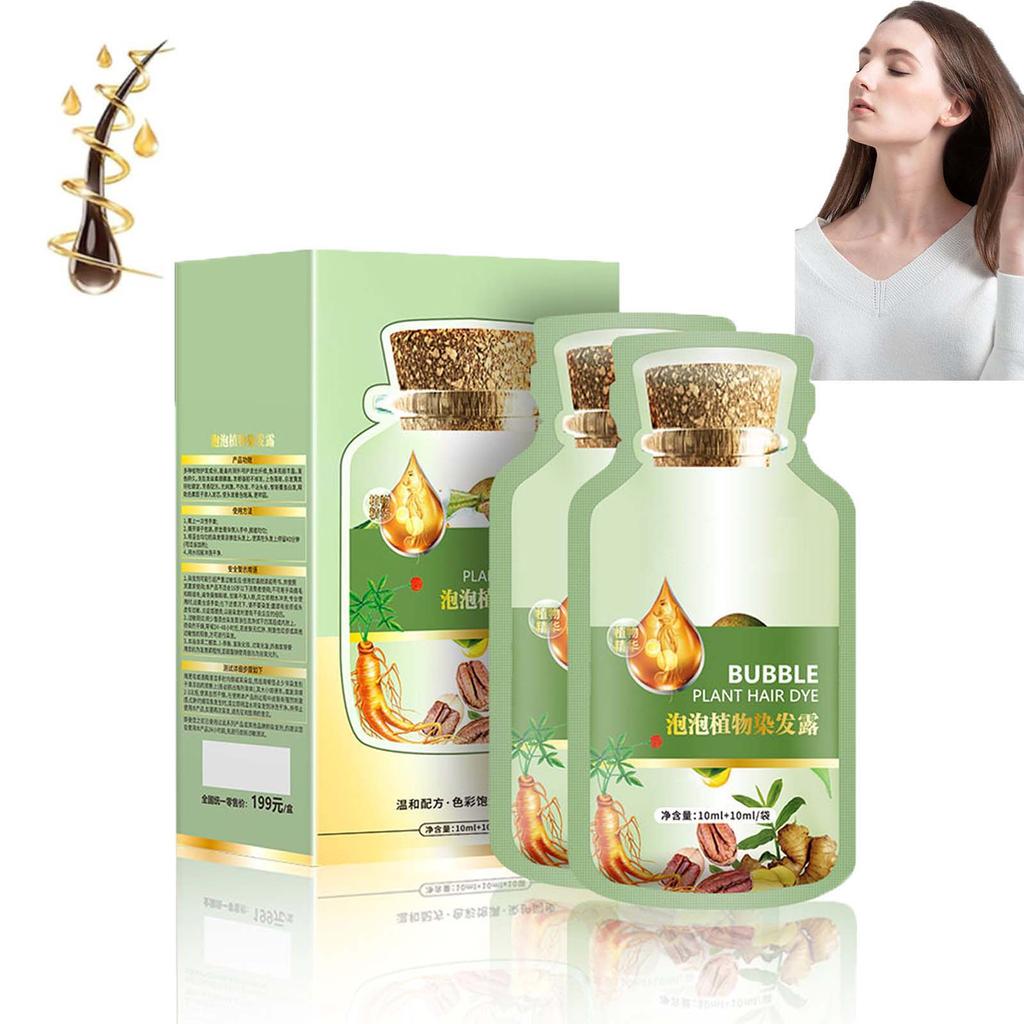 Краска для волос Huang Yi Bubble Plant, Натуральная растительная краска для волос, Новая краска для волос Botanical Bubble, Краска для волос Plant Bubble, Tinte Vegetal Natural Para El Cabello