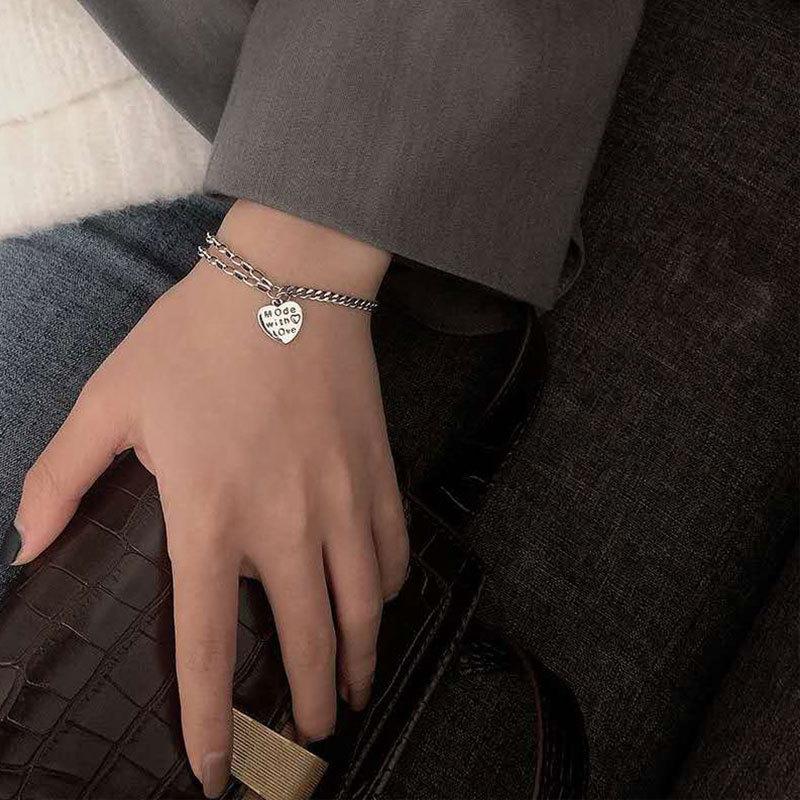 Серебряный браслет-цепочка с тремя рядами и кругом, 925 пробы, для женщин. Простой, изысканный подарок, свадебные аксессуары