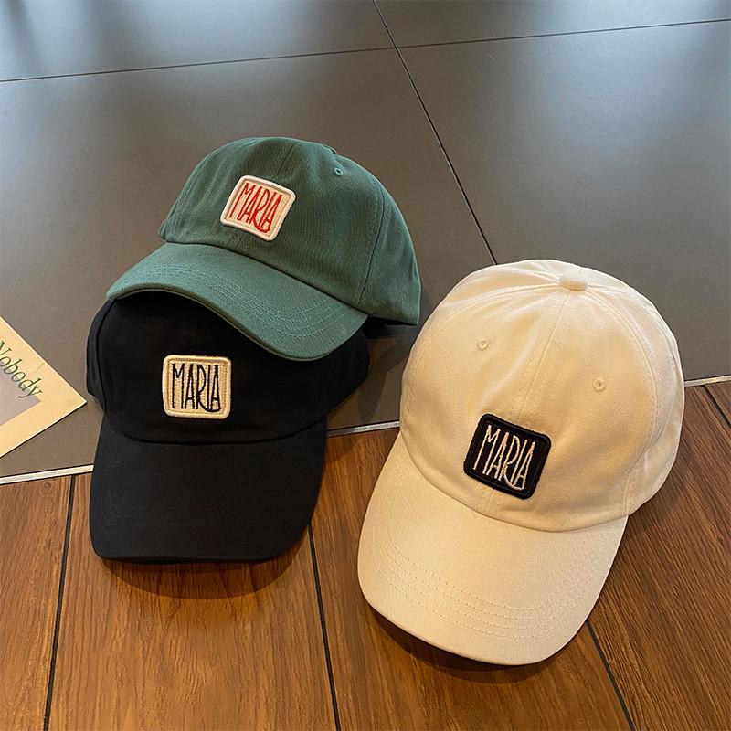 Шикарная бейсболка для женщин, трендовый корейский стиль, шляпа для маленького лица, летняя уличная мода, регулируемая посадка, хлопок, зеленый, белый, черный
