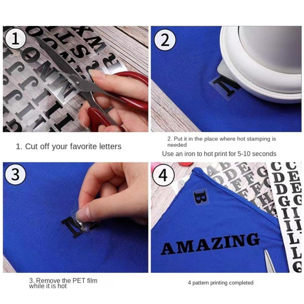 26 Letters Heat Transfers Patches Self Adhesive Garment Alphabet Fashion Decoration Stickers