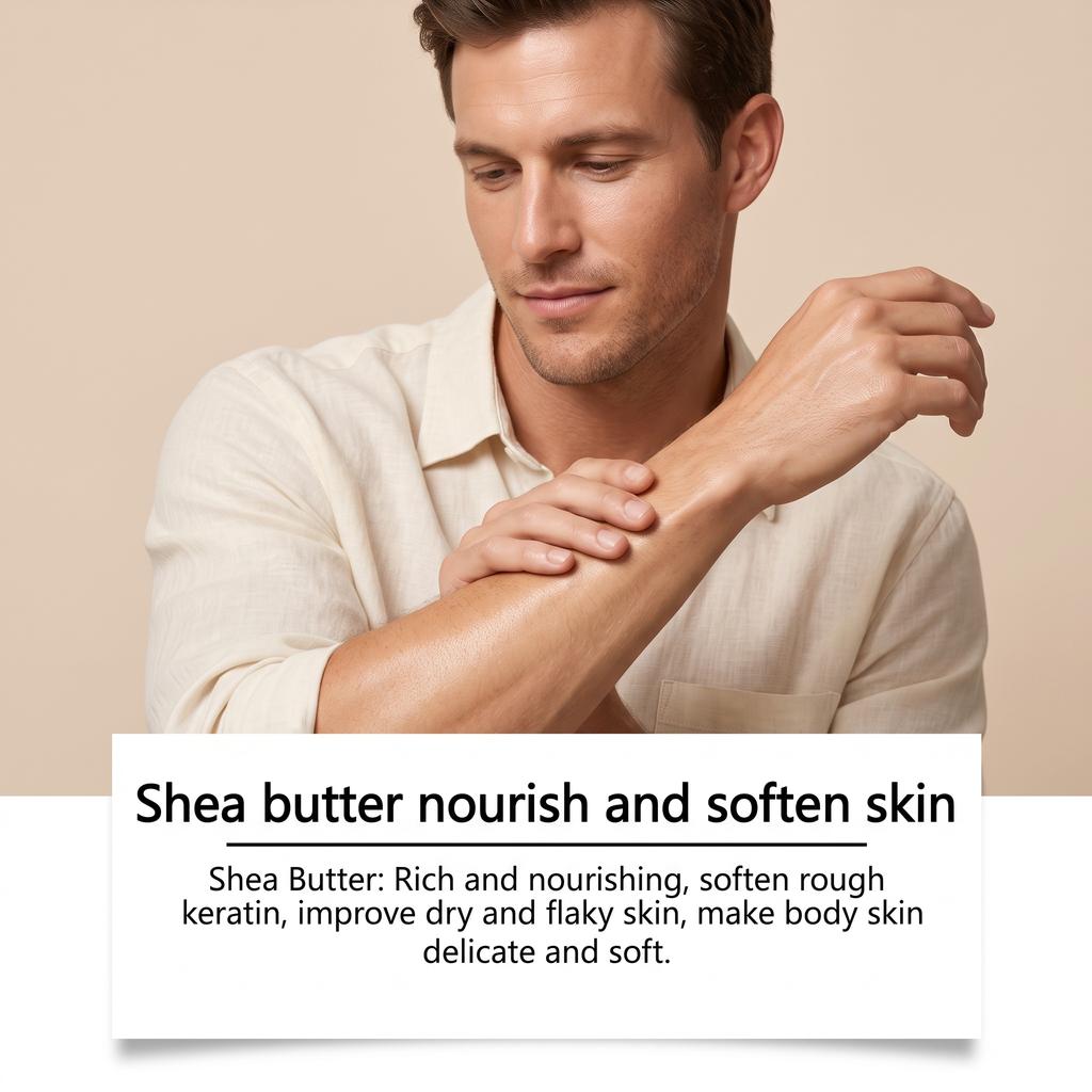 Cologne Scented Body Lotion Long-lasting Fragrance Hydrating Moisturizing Shea Butter Nourishing Men's Daily Care Body Lotion