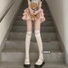 Лолита кружевные белые гольфы Jk Ballet Blue Ribbon Bow Student универсальные чулки