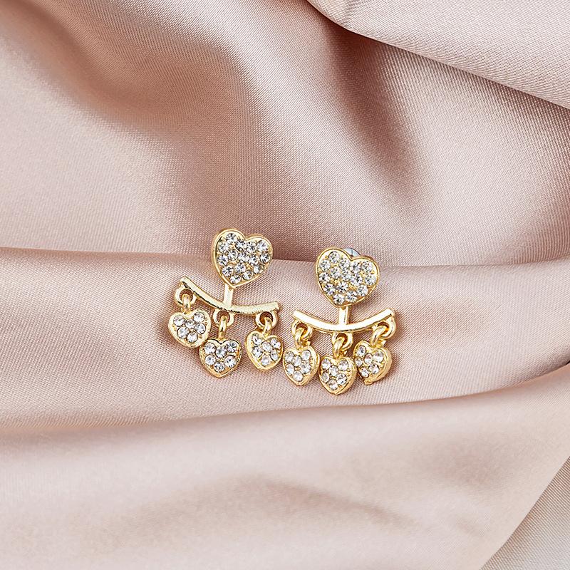 Серьги-кисточки в форме сердца, простые и универсальные для повседневного ношения