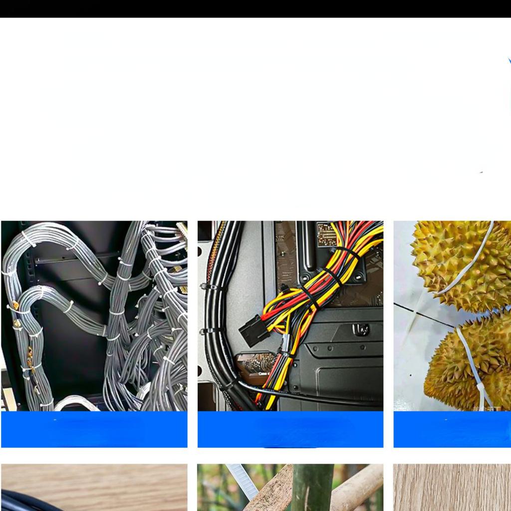 100Pcs Heavy Duty Self-locking Plastic Nylon Tie Wrap, Strong and Reliable Cable Ties