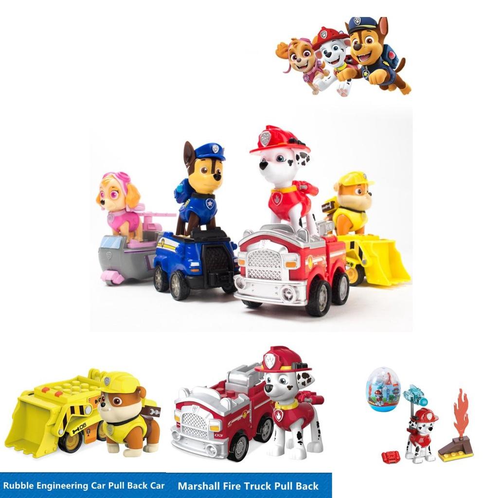 High-quality Plastic Paw Patrol Pull Back Car Toy With Realistic Features