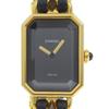 Premiere L Watches H0001 blackDial Plated Gold/leather Quartz Analog Display Women Used