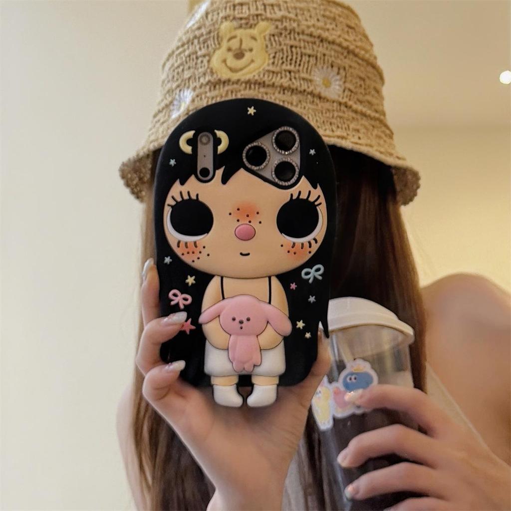 3D мультяшный нефритовый противоударный чехол для iPhone 14/13/12/11/Pro Max