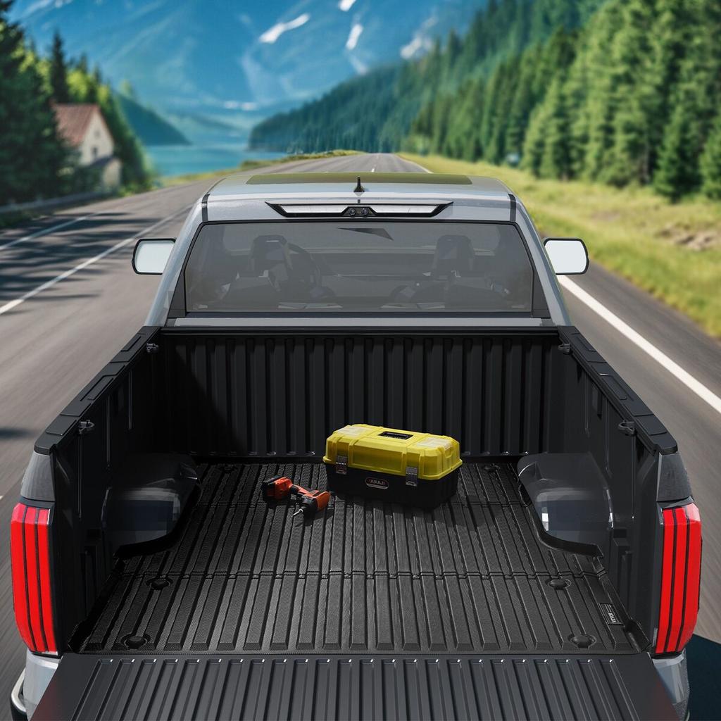Truck Bed Mat Fit 2022-2024 Toyota Tundra TPE Truck Bed Liner Accessories