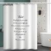 Bathroom Thickened Waterproof Curtain Mildew Proof Shower Curtain Shower Partition Curtain Shower Curtain Bathroom Curtain Free Perforation