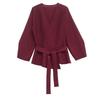 Fashion Wind 2024 New Fall Women's Clothing Stylish with Belt Knitting Long Sleeve Suit Coat 9598128