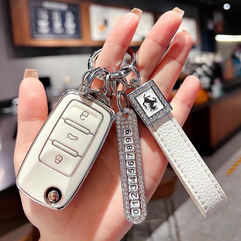 Чехол для ключа Volkswagen для Sagitar, Bora, Polo, Tiguan L, Magotan, Passat, Golf 7, Tayron, Lavida