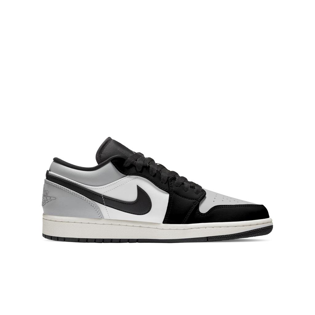Jordan Air Jordan 1 Low Винтажные Баскетбольные Кроссовки Унисекс Черно-Бело-Серые DC0774-101(Team577-1.0)