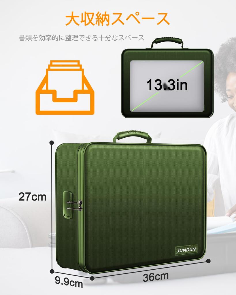 JUNDUN Документ Огнеупорный Ящик для Документов с Огнеупорным Кейсом с Файлом Портативная Огнеупорная Сумка Коробка для Хранения Держатель для Документов и Зеленый Органайзер,