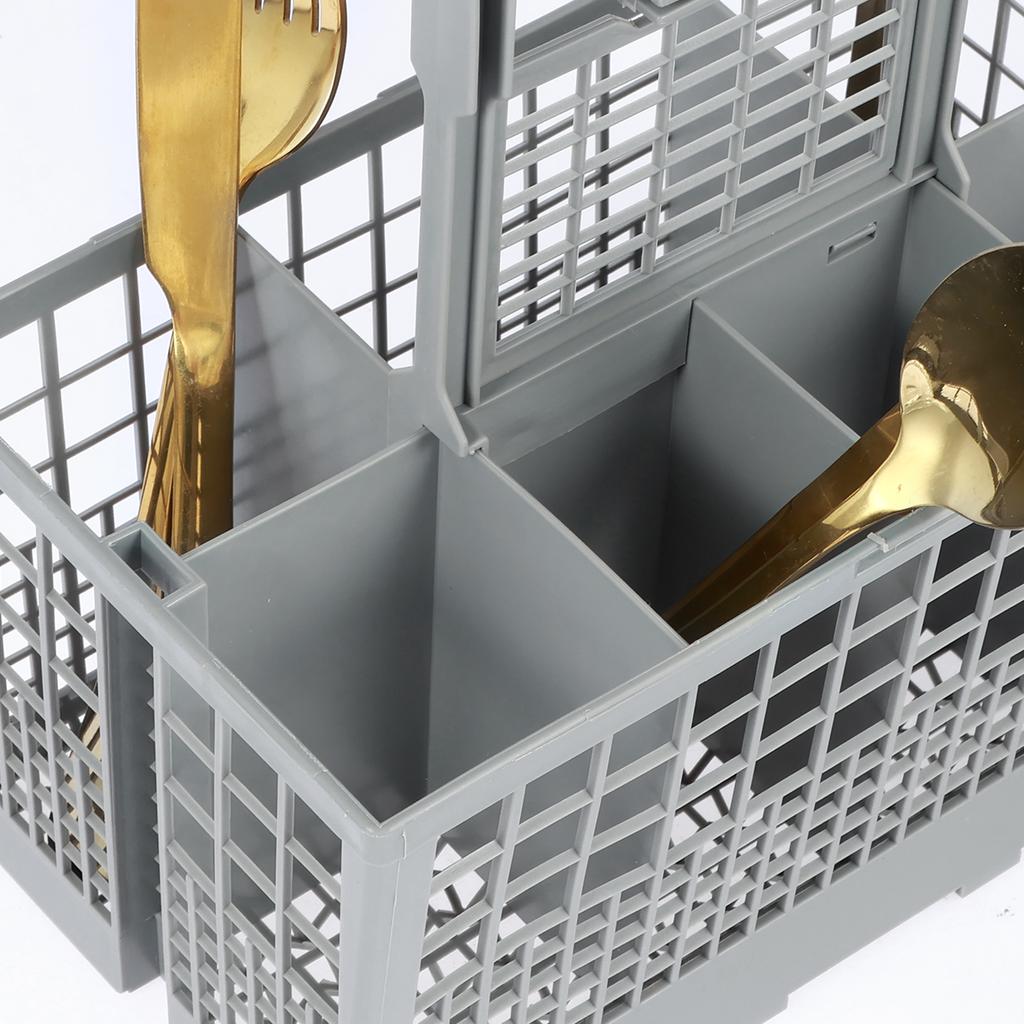Dishwasher Cutlery Basket Universal Dishwasher Silverware Cutlery Basket Foldable Dishwasher Basket Replacement Rack Accessory