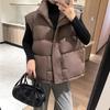 2024 осень и зима новый женский пуховый жилет белый утиный пух легкий и свободный универсальный жилет жилет куртка