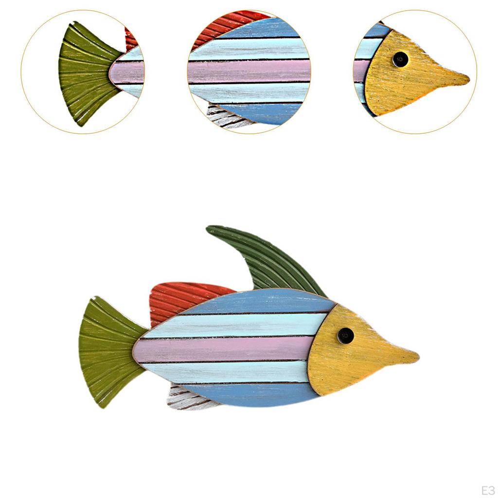 Fish Wall Art Decoration Decorative Craft Easy To Install Decor Ornament for