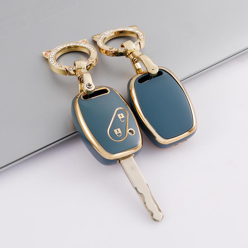 2 Buttons TPU Auto Shell Fob Keychain For Honda Fit CIVIC JAZZ Pilot Accord CR-V Freed Pilot StepWGN Insight Car Key Case Cover ahy256