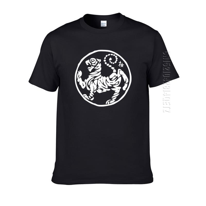 Летняя свободная мужская футболка с круглым вырезом Shotokan Tiger Karate, Мужской топ