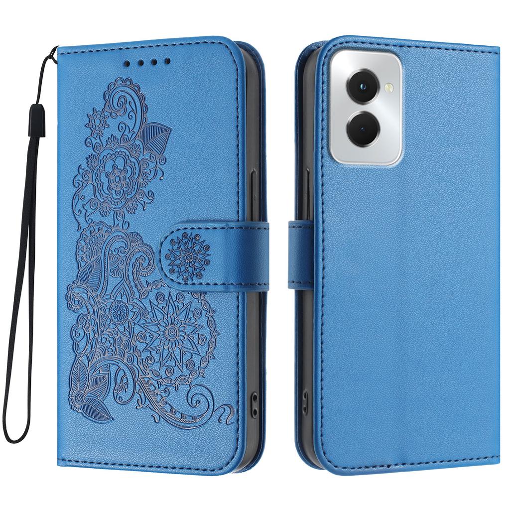 For Motorola Moto G Power (2024) Phone Cases Mandala Flower Leather Wallet Mobile Cover with Strap