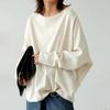 New Autumn Sweatshirt with A High-end and Lazy Style Loose Solid Color Round Neck Casual Top