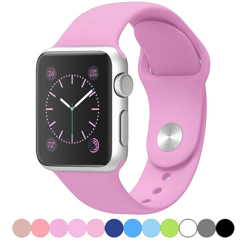 Силиконовый ремешок Apple для Apple Watch Series 1-9/SE, Классический спортивный ремешок