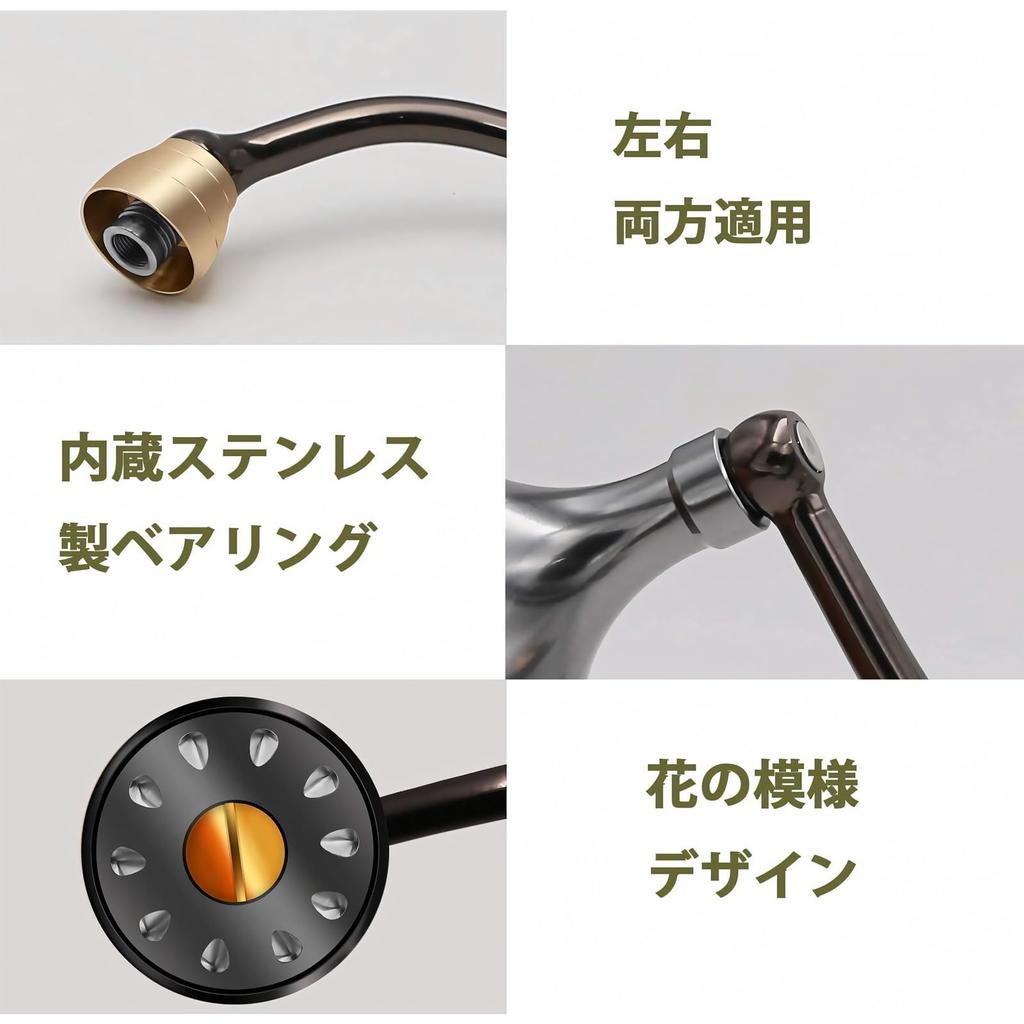 SANLIKE Power Reel Handle Baitcasting Reel Handle for Daiwa Spinning Made of Aviation and for Sea Fishing Handle, Knob, Reels, Ambidextrous, Ralumi,