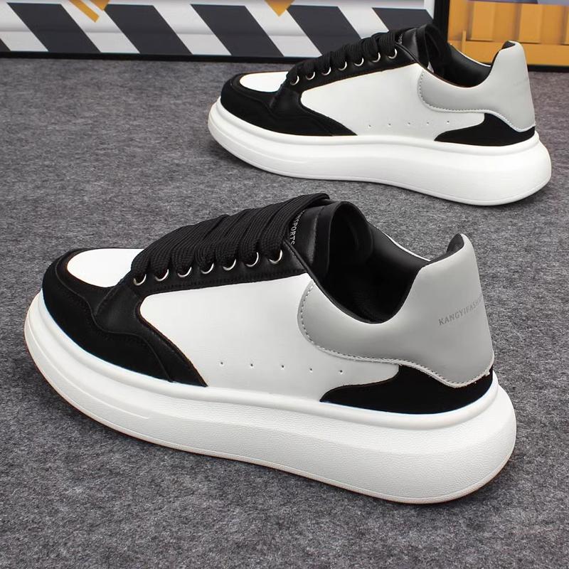 Fashion Brand Couple's White Shoes for Men and Women, Versatile Lightweight Casual Sports Shoes for Men, Thick-soled Sneakers