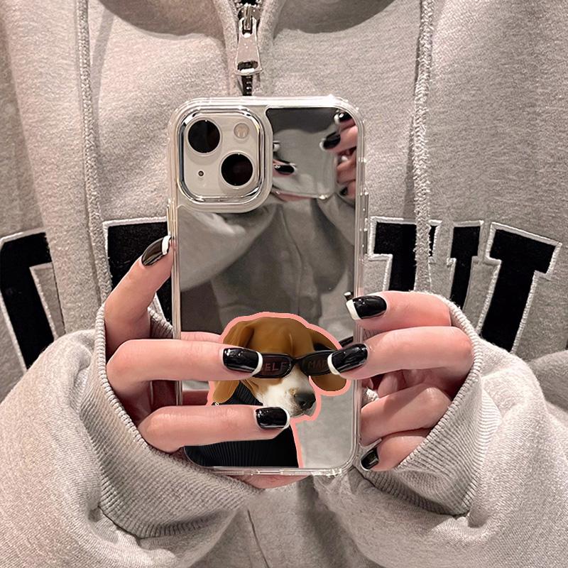 Mobile Phone Cases for iPhone 11 13 XR 15 Pro Max 12 14 Pro Max Case iPhone 16 XS Max Mirror Protective Case Mirror Exquisite Cartoon Waterproof