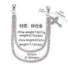Fashion Punk Metal Pants Chain Hip Hop Waist Chain Cross Pendant Jeans Chain For Men Women Accessories Gifts