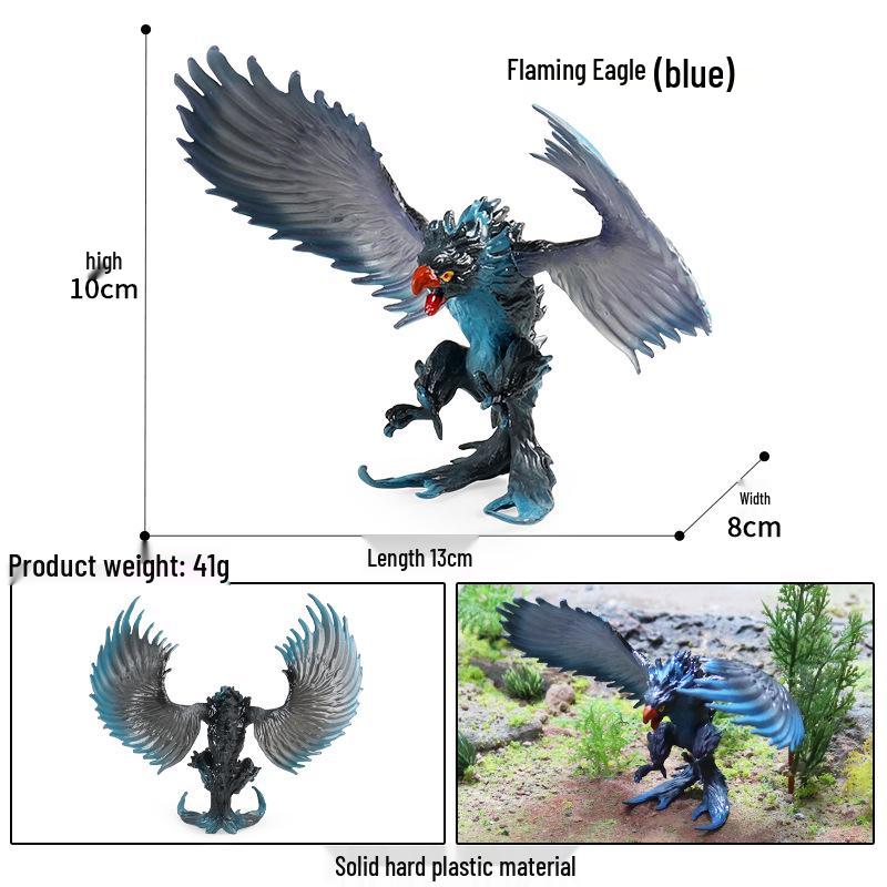 Dinosaur & Dragon Plastic Toy Set: Mythical Animal Figures for Kids