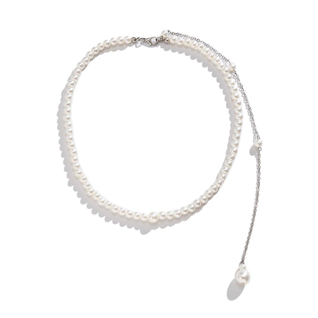 Sexy Imitation Pearl Pendant Tassel Chest Chain Beach Simple Bride Body Chain Back Chain