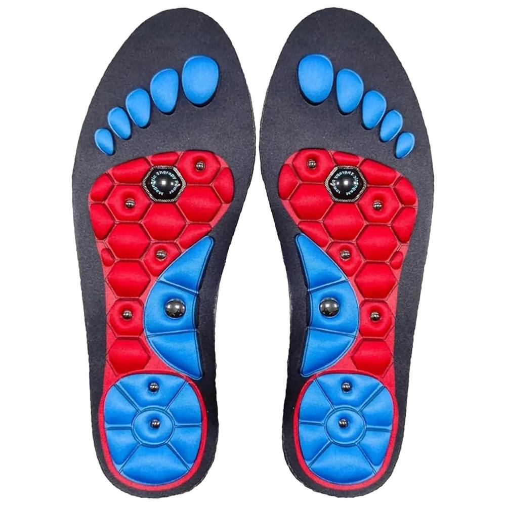 1 Pair Acupressures Insoles Magnetic Acupressure Insoles Foot Arch Support Promote Circulation Relieve Fatigue Orthopedi