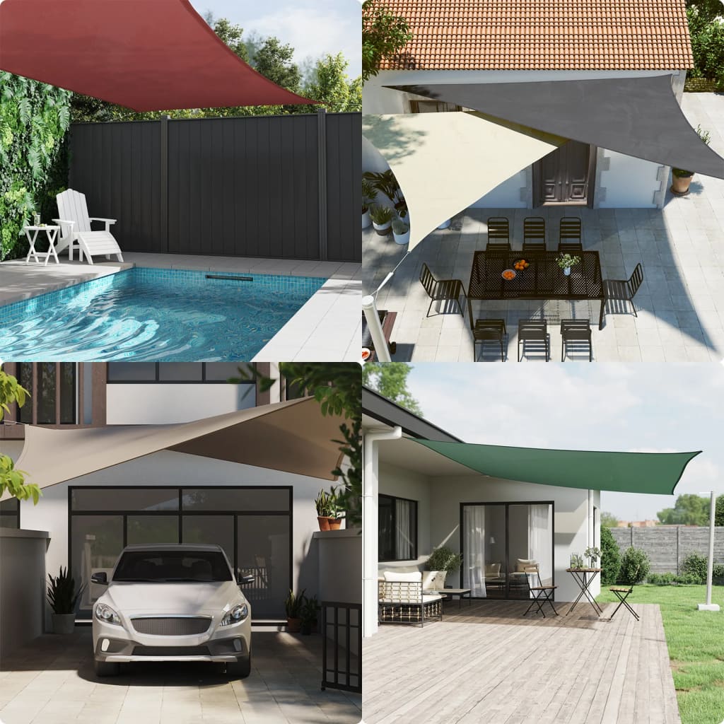 Vidaxl Żagiel Ogrodowy, Tkanina Oxford, Kwadratowy, 6X6 M, Niebieski