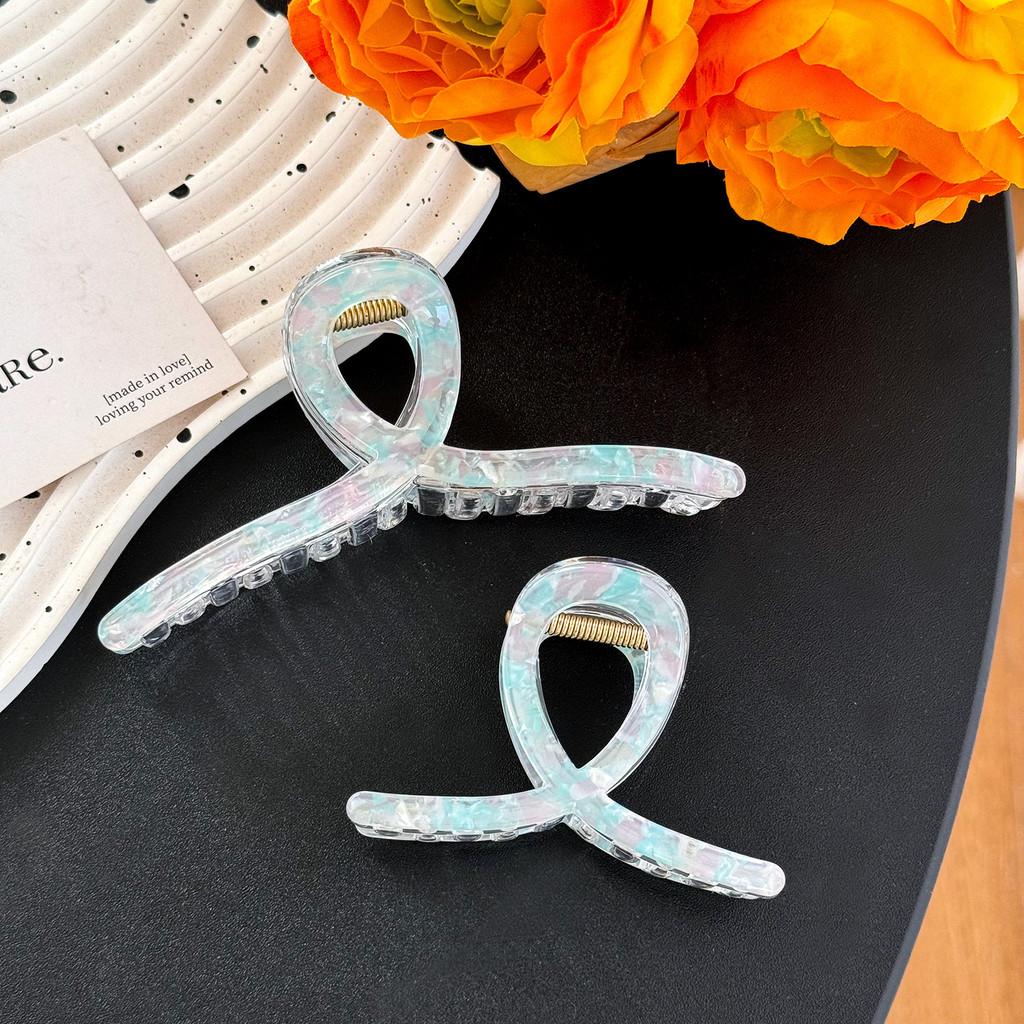 Шикарный большой зажим-краб для волос «Русалка» для изысканных высоких причесок и хвостиков разных цветов