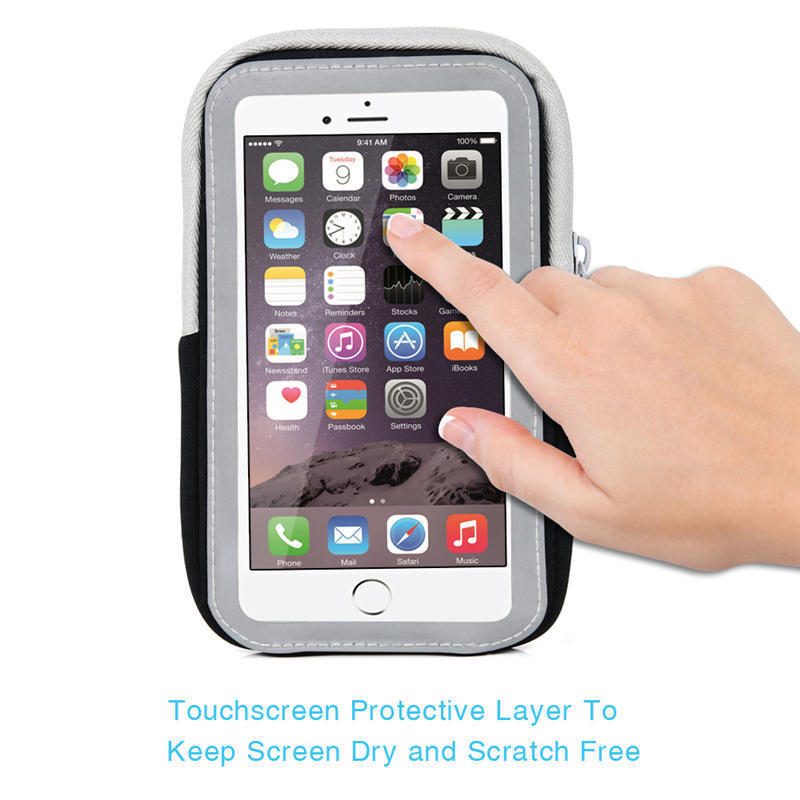 Running Sports Phone Holder Armbands Zipper Bag For iPhone 13 12 11 XS Samsung Xiaomi Fitness Gym Cell Phone Case Arm Bag Pouch 6
