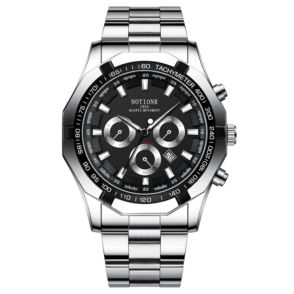 Классические деловые мужские часы Кварцевые часы Часы с несколькими циферблатами Повседневные спортивные мужские часы Аналоговые часы с календарем