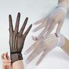 Fashion Fishnet Gloves Female Summer Solid Color Uv-proof Driving Gloves Mesh Fishnet Gloves