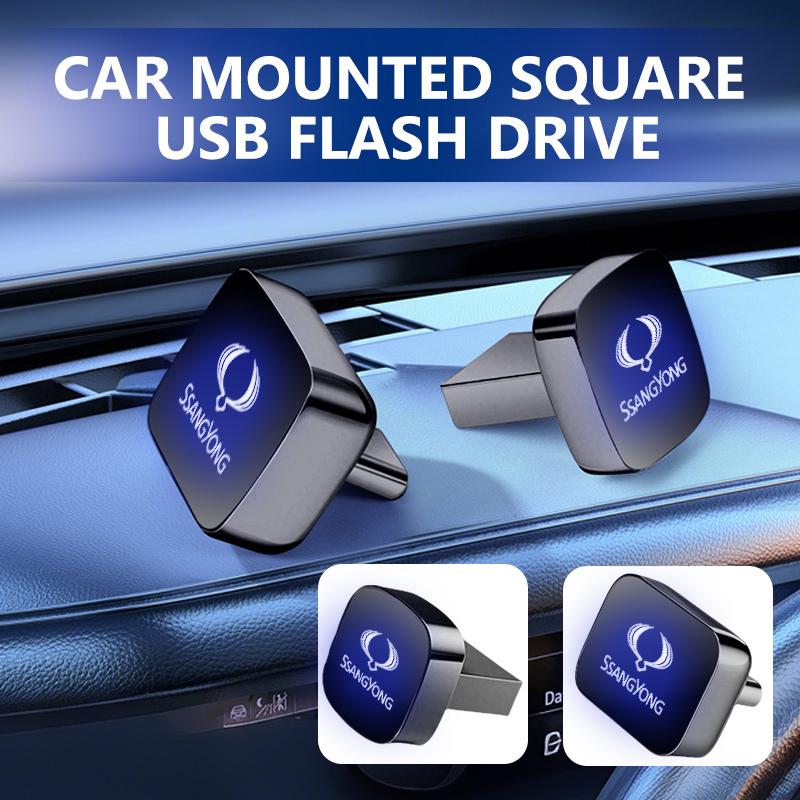 Автомобильный USB-накопитель 64 ГБ 32 ГБ 16 ГБ Флешка USB Флеш-накопитель Подарок для SsangYong Korando Rexton Kyron Rodius Tivoli Musso
