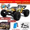 4WD 1:16 80 км/ч Супер Бесколлекторный 50 км/ч Коллекторный Радиоуправляемый Автомобиль 4x4 Внедорожник Пульт Дистанционного Управления Высокоскоростной Дрифт Гонки Грузовик Багги Игрушка Подарок